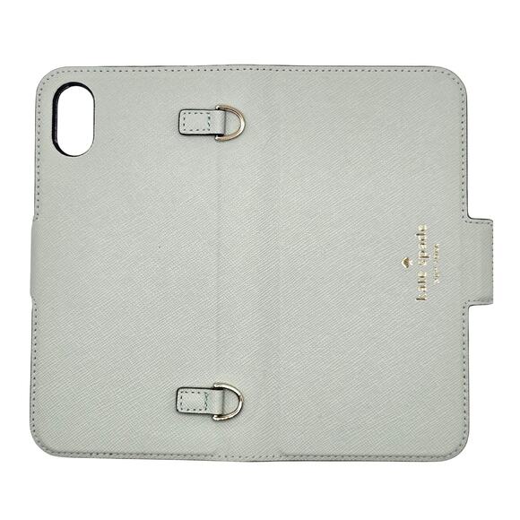 Kate Spade NWT Misty Mint iPhone Crossbody Folio Case - Picture 3 of 7